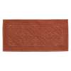 Tapis de bain en éponge style hammam coloris Sienne