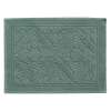 Tapis de bain vert de gris en coton