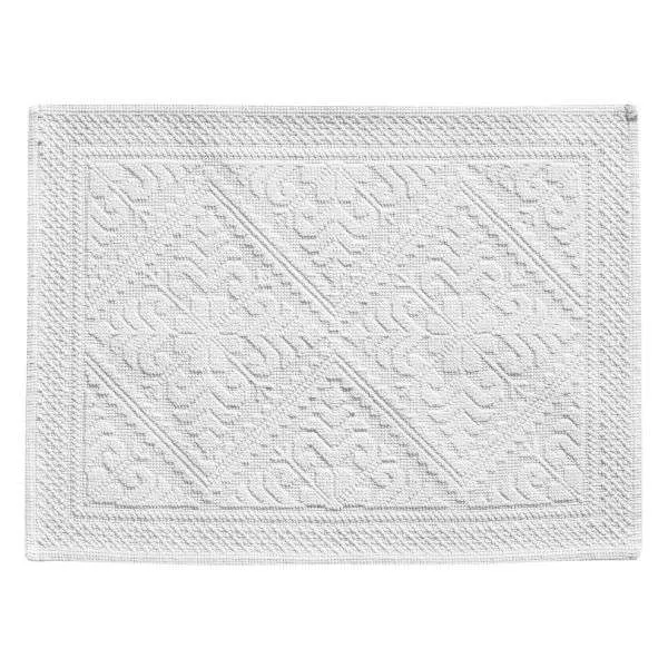 Tapis Coton Blanc Neige Enzo Vivaraise