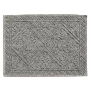Grand Tapis de Salle de Bain Gris Orage