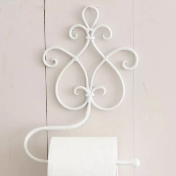 Porte Papier Toilette blanc