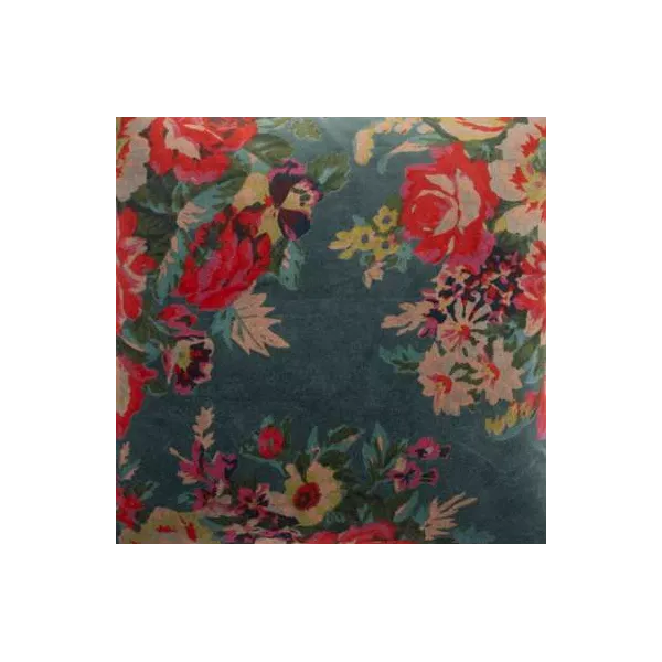 Rideau Velours Fleurs Cosy