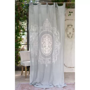 Rideau romantique Lin Gris Perle