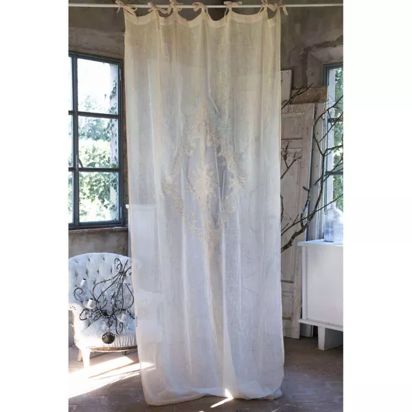 Rideau Lin Blanc Mariclo