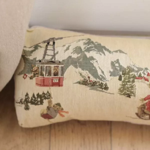 Coussin Boudin bas de Porte Original Ours au ski