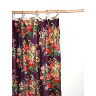 Rideau Velours Fleuri Cosy Déco