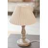 Lampe sur pied bois et abat jour écru