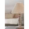 Lampe sur pied bois et abat jour écru