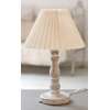 Lampe sur pied bois et abat jour écru