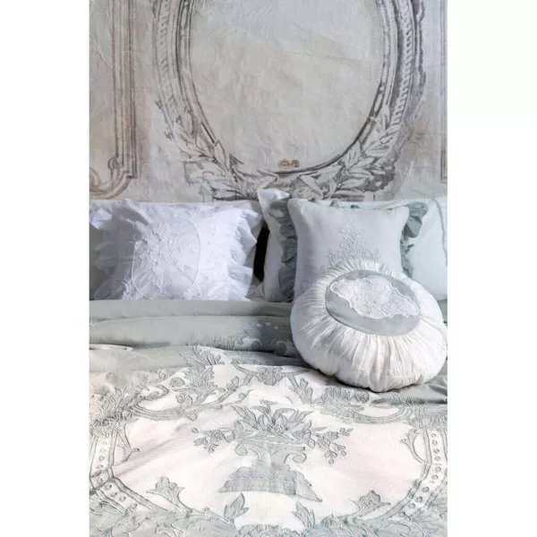 Coussin Rond Dentelle Shabby Style