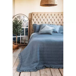 Dessus de Lit Matelassé Romantique Blanc Mariclo