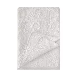 Couvre Lit Boutis Blanc Style Classique Maison Blanc Mariclo