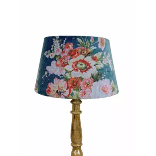 Abat-Jour Fleuris Velours Style Cosy