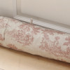 Coussin Bas de Porte en Toile de Jouy Rose Esprit Boudoir