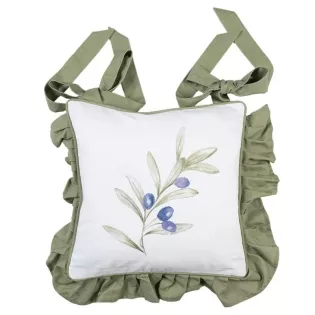 Housse coussin chaise olivier