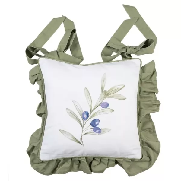Housse coussin chaise olivier