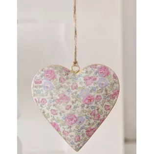 Coeur Métal Shabby Chic Déco