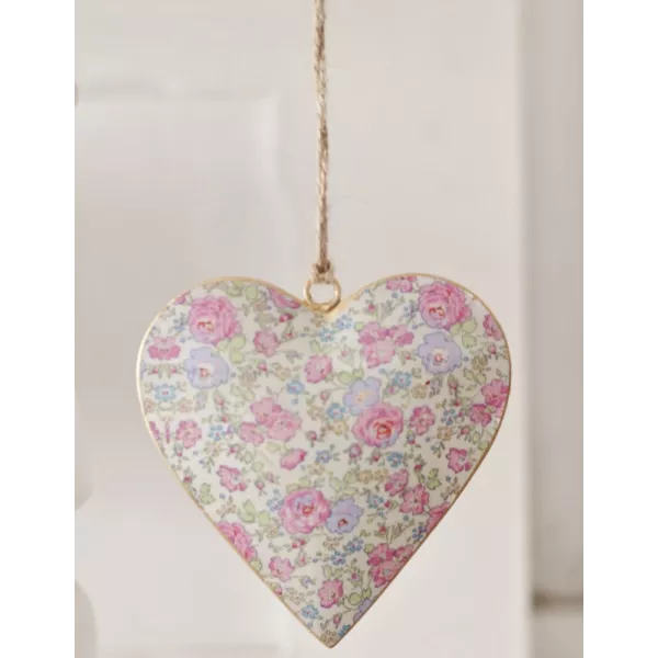 Coeur Métal Shabby Chic Déco