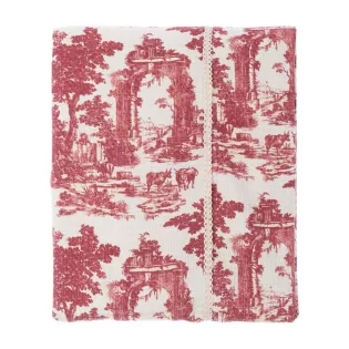 Couvre Lit Toile de Jouy Coton Déco de Charme