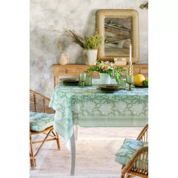 Nappe Style Bohème Chic Verte