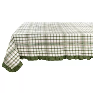 Nappe à volants Blanc Mariclo Style Rétro Vintage