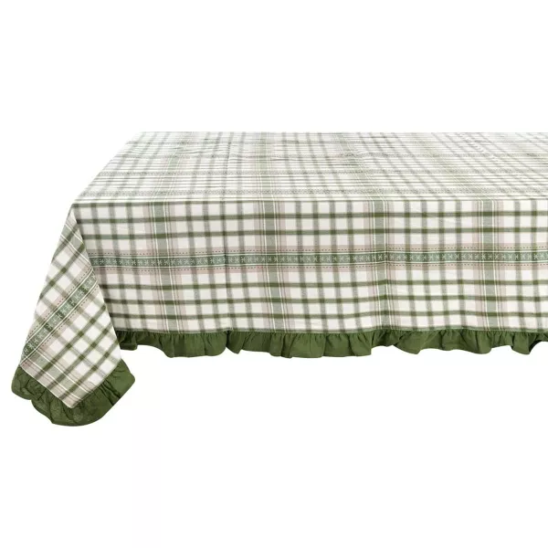 Nappe à volants Blanc Mariclo Style Rétro Vintage