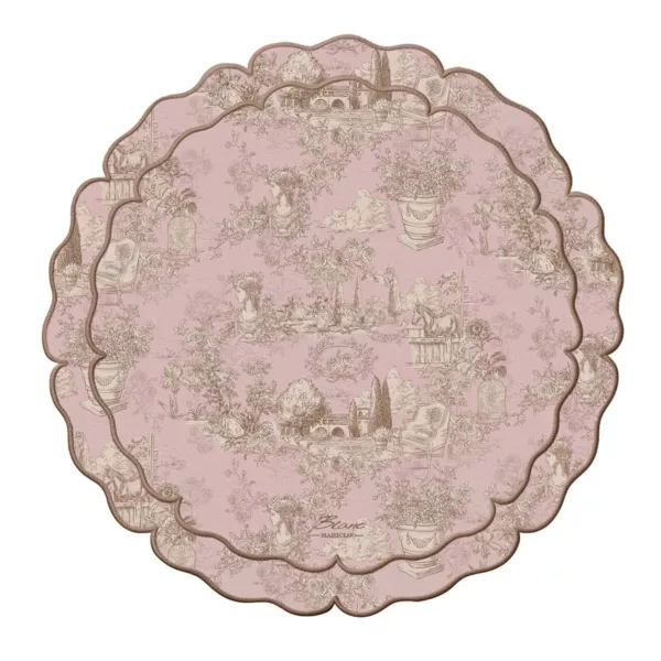 Set de Table Blanc Mariclo Toile de Jouy