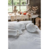 Coussin Rond Déco de Charme Broderie Coton Blanc Mariclo