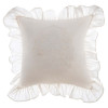Coussin Blanc Mariclo Shabby Volants